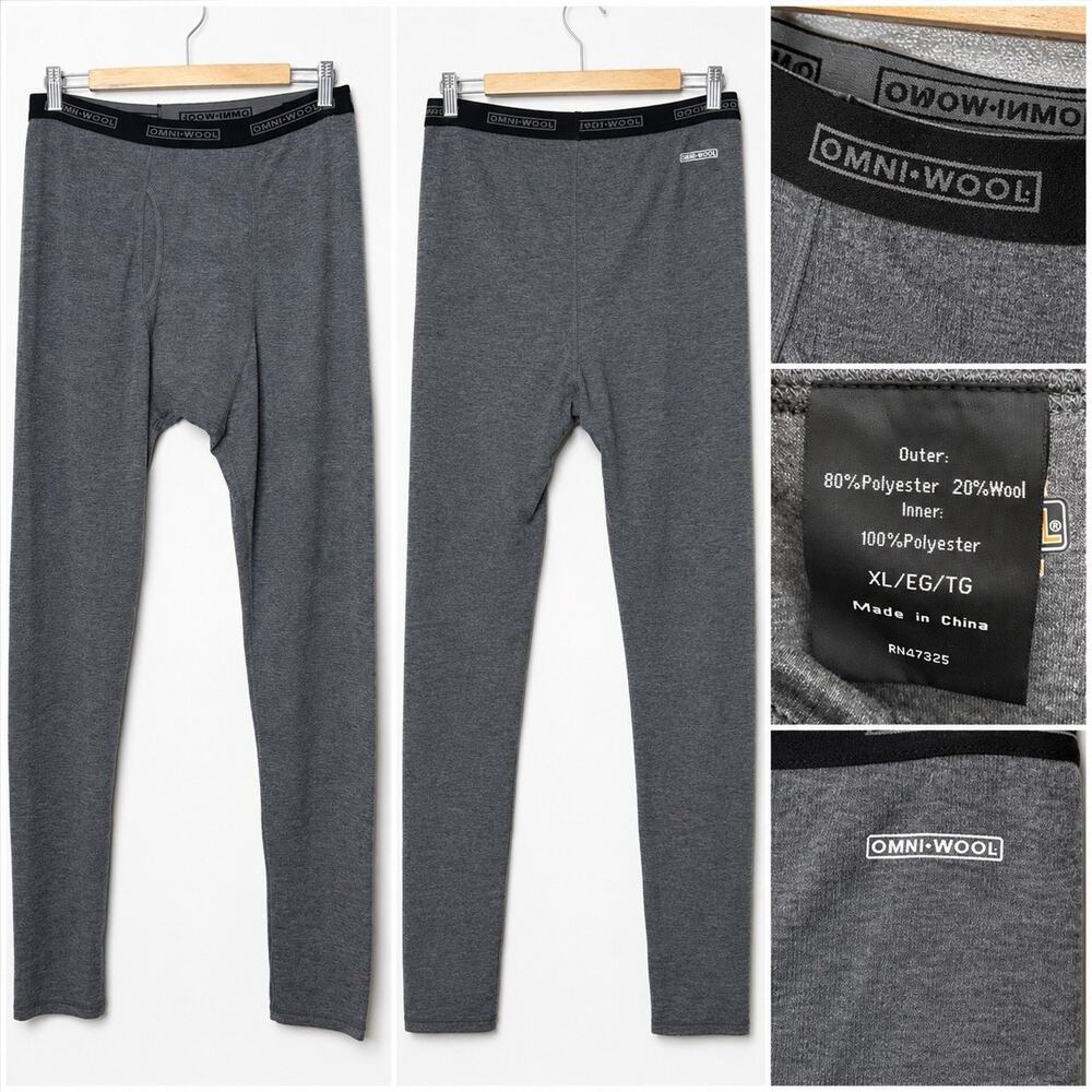 Omni Wool Thermal Base Layer Performance Pants Men’s XL Extra Large